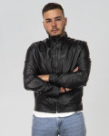 Men's Black Leather Jacket – Vidal | Leather Trend