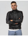 Men's Black Leather Jacket – Vidal | Leather Trend