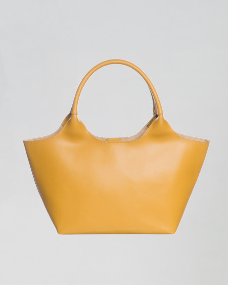 Borsa Shopper in Pelle da Donna Gialla - Anita | Leather Trend