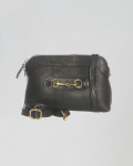 Women’s bag mod. Asia Black genuine leather 100% Made in Italy