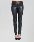 Women's Black Leather Trousers - Edvige | Leather Trend