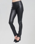 Women's Black Leather Trousers - Edvige | Leather Trend