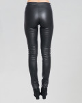 Women's Black Leather Trousers - Edvige | Leather Trend