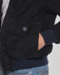 Bomber uomo in pelle camoscio – Milo | Leather Trend