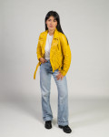 Women's Yellow Perfecto Leather Jacket | Leather Trend