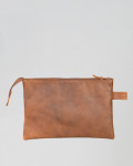 Women's Light Brown Leather Clutch Bag - Anna | Leather Trend