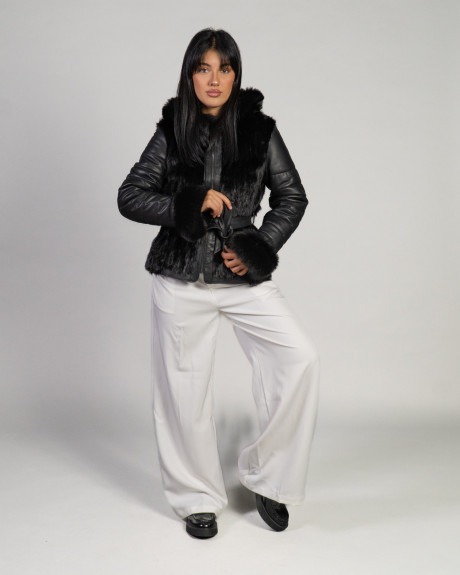 Giacca Donna Nera in Pelliccia – Daniela | Leather Trend 2