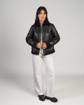 Matilde - Women's Jacket in Genuine Black Shearling