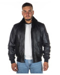 Bomber in pelle e montone da uomo - Leo | Leather Trend