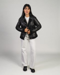 Women's shearling perfecto jacket - Rebecca | Leather Trend