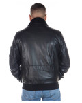 Bomber in pelle e montone da uomo - Leo | Leather Trend