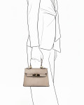 Giada - Borsa a Mano Donna Fango in vera pelle | Leather Trend