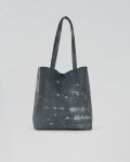 Stella - Borsa a Spalla Donna Grigia in pelle | Leather Trend