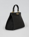 Bee - Borsa a mano Donna Nera in pelle | Leather Trend
