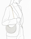 Dea - Borsa a Spalla Donna Panna in pelle | Leather Trend