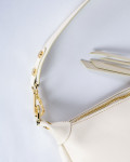 Noemi - Borsa a Spalla Donna Panna in pelle | Leather Trend