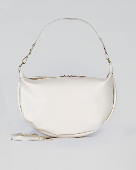 Noemi - Borsa a Spalla Donna Panna in pelle | Leather Trend 2