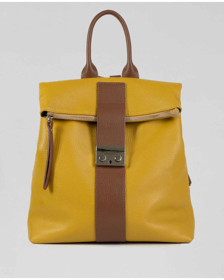 Dalia - Women’s Two-Tone Leather Backpack