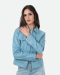 Giacca Donna Celeste in Pelle – Giusy | Leather Trend