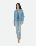 Women's Light Blue Leather Jacket – Giusy | Leather Trend