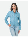 Giacca Donna Celeste in Pelle – Giusy | Leather Trend