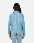 Giacca Donna Celeste in Pelle – Giusy | Leather Trend
