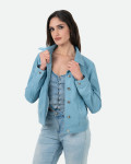 Giacca Donna Celeste in Pelle – Giusy | Leather Trend