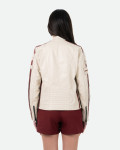 Biker in Pelle da Donna Beige – Raven | Leather Trend
