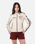 Beige Leather Biker Jacket – Raven | Leather Trend