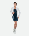 Women's White Leather Jacket - Violetta Bis | Leather Trend