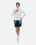Women's White Leather Jacket - Violetta Bis | Leather Trend