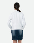 Women's White Leather Jacket - Violetta Bis | Leather Trend
