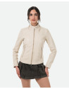 Giacca in Pelle da Donna Beige - Violetta Bis | Leather Trend
