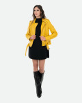 Chiodo in Pelle Donna Giallo – Emma | Leather Trend