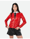 Women's Red Leather Jacket – Viola | Leather Trend