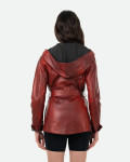 Giacca in Pelle Donna Bordeaux - Colima | Leather Trend