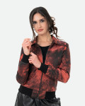 Bomber in Pelle da Donna Rosso - Cloe | Leather Trend