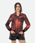 Bomber in Pelle da Donna Rosso - Cloe | Leather Trend