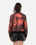 Bomber in Pelle da Donna Rosso - Cloe | Leather Trend