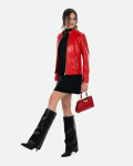 Violetta Bis - Giacca Donna Rossa in Pelle | Leather Trend
