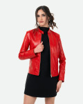 Violetta Bis - Giacca Donna Rossa in Pelle | Leather Trend