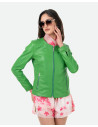 Women's Green Leather Jacket – Viola | Leather Trend
