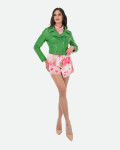 Chiodo in Pelle da Donna Verde - Chiodino | Leather Trend