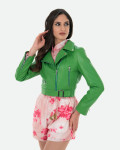 Chiodo in Pelle da Donna Verde - Chiodino | Leather Trend
