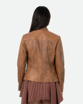 Giacca in Pelle da Donna Cuoio - Zara | Leather Trend