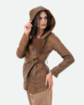 Women's Light Brown Leather Jacket - Colima | Leather Trend