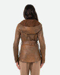 Women's Light Brown Leather Jacket - Colima | Leather Trend