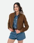 Women's suede bomber jacket – Timberly | Leather Trend