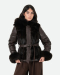 Giacca Donna Testa di Moro in Pelliccia – Daniela | Leather Trend