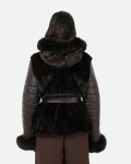 Giacca Donna Testa di Moro in Pelliccia – Daniela | Leather Trend